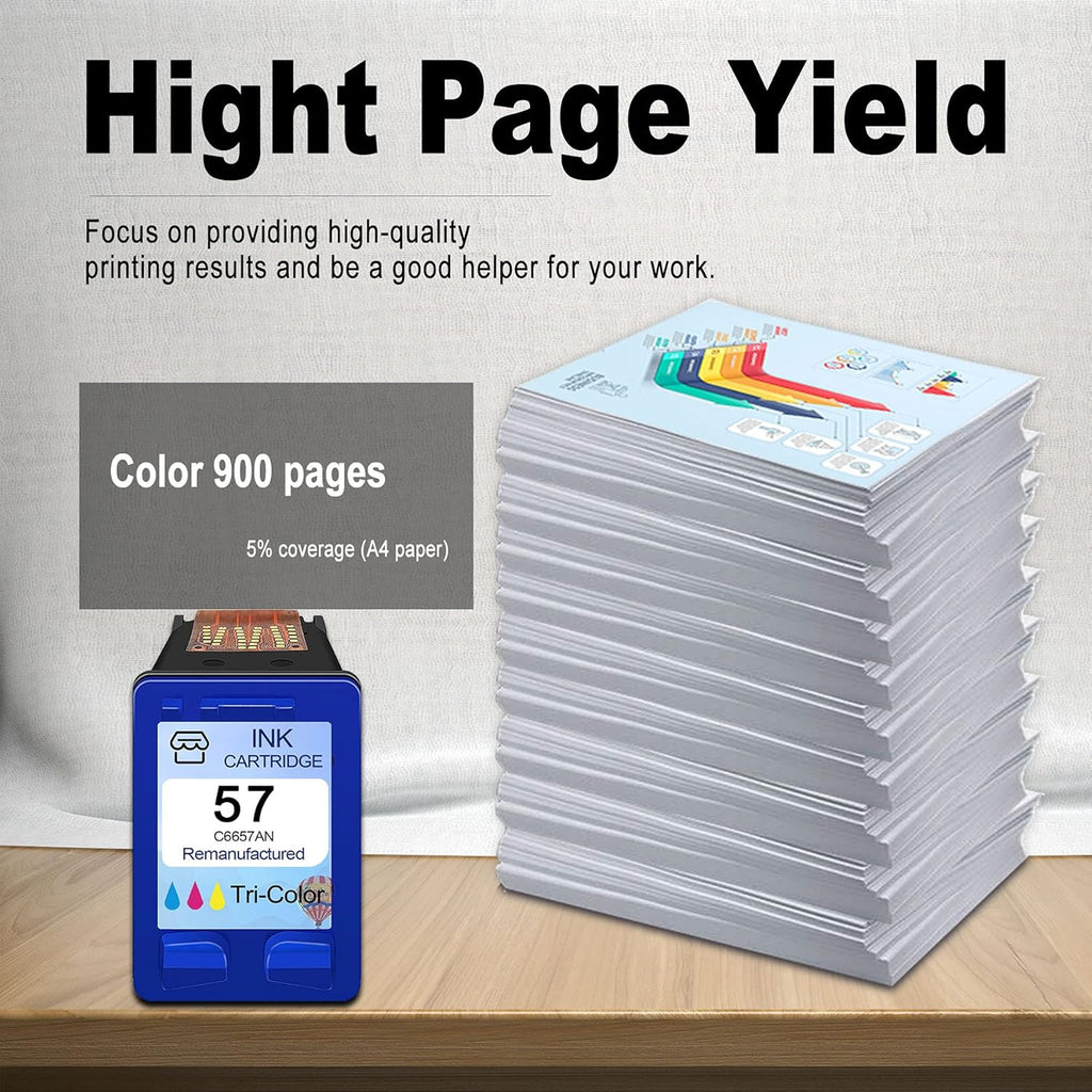 Tri-Color 2 Pack Compatible Ink Cartridge for HP Deskjet Officejet PSC F20377