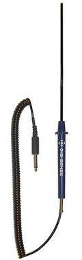 Thermistor Probe, PFA Coated, 10 inch L x 0.2 inch Dia, 5 Feet Cable, 1/4 inch Phono Plug X829