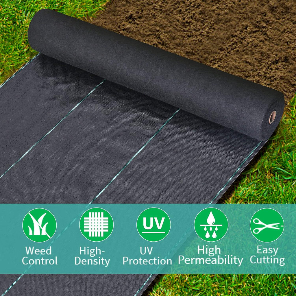 Weed Barrier Landscape Fabric 3.2oz Woven Ground Cover P87250