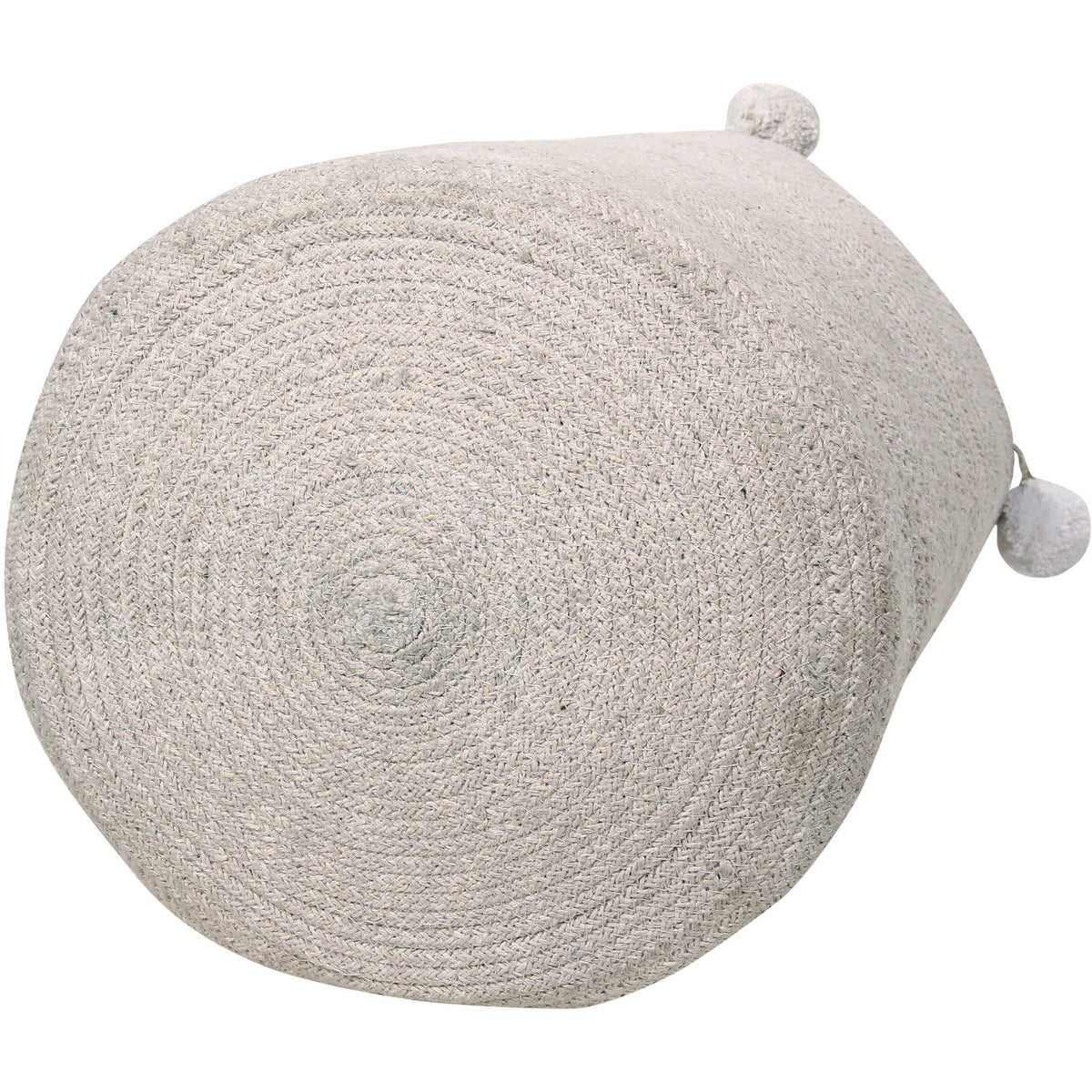 Grey White Leaf Basket V15891