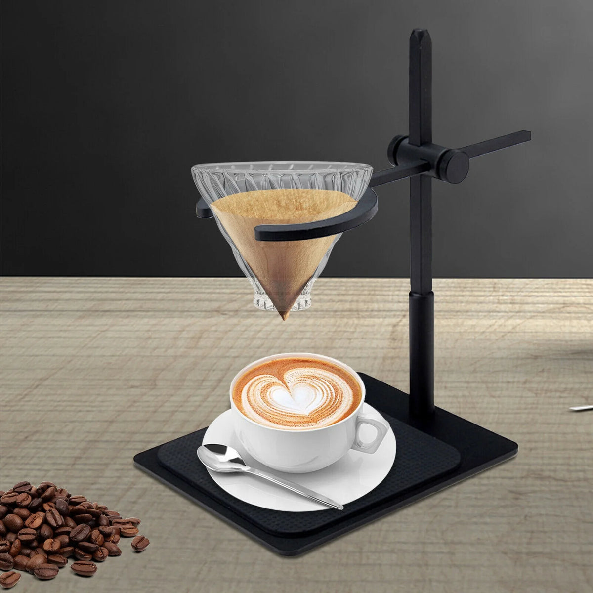 Coffee Filter Rack with Non-Slip Silicone Pad H42804