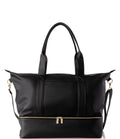 Black Vegan Leather Weekender R1604