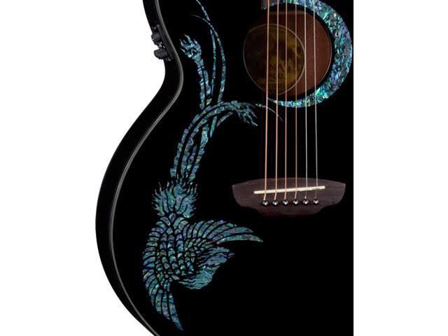 Black Acoustic Electric Guitar A88122