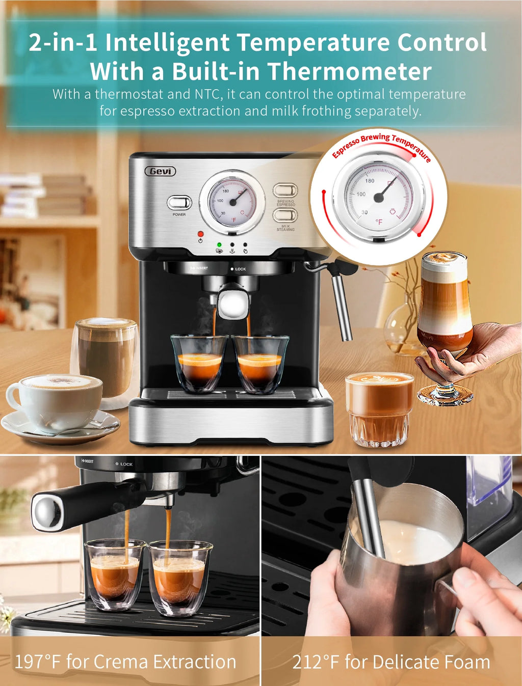 15 Bar Espresso Machine with Steamer K387