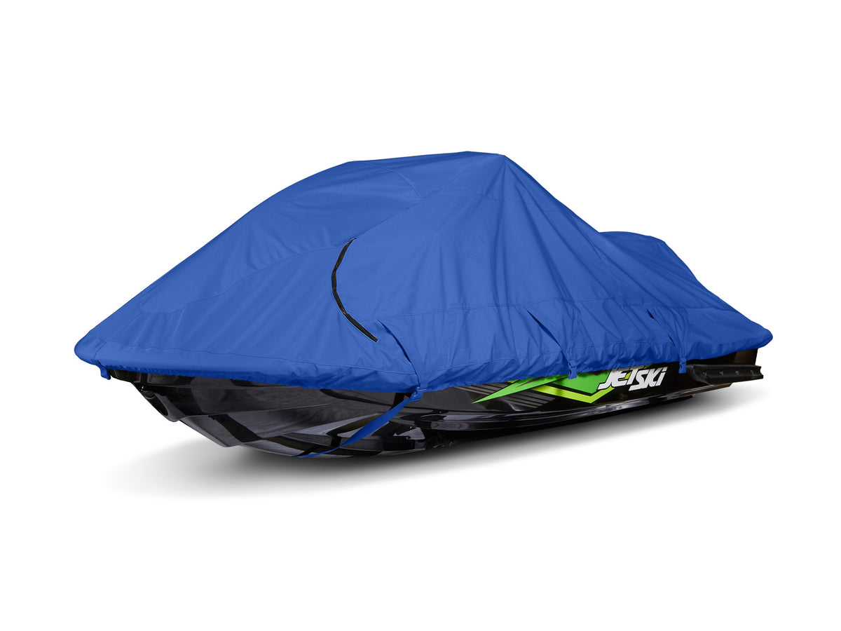 Blue Polyester Jet Ski Cover with Drawcord Hem O995