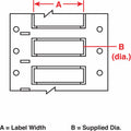 Wire Marking Sleeves, White, 2 in W R207381