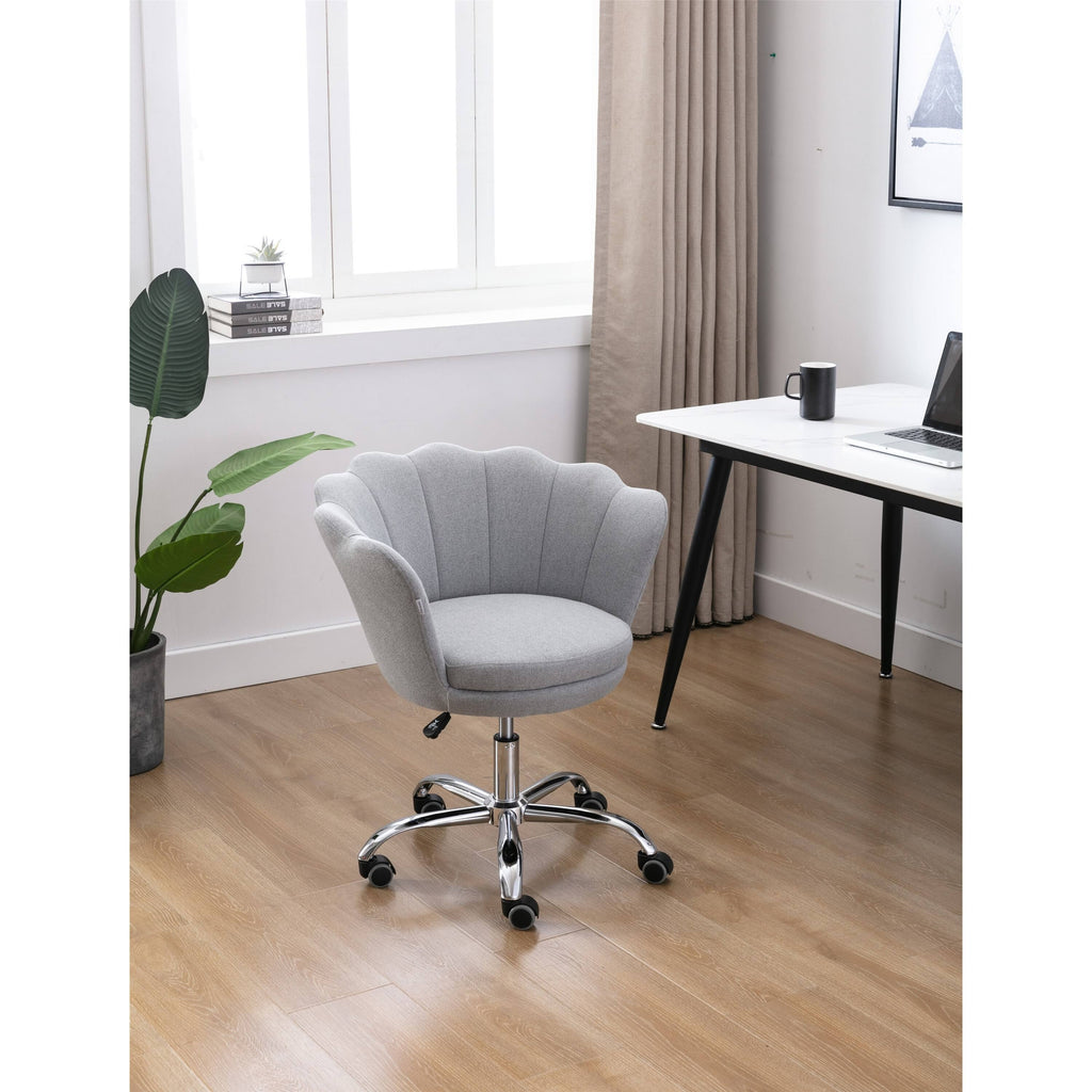 Light Grey Swivel Shell Chair Y254243