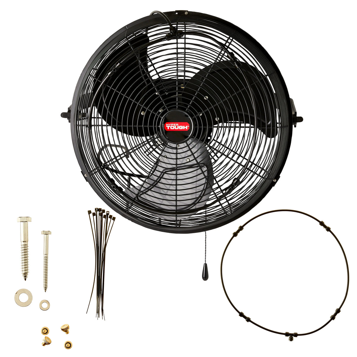 18 inch Outdoor Wall Mounted Fan with Misting Kit M240