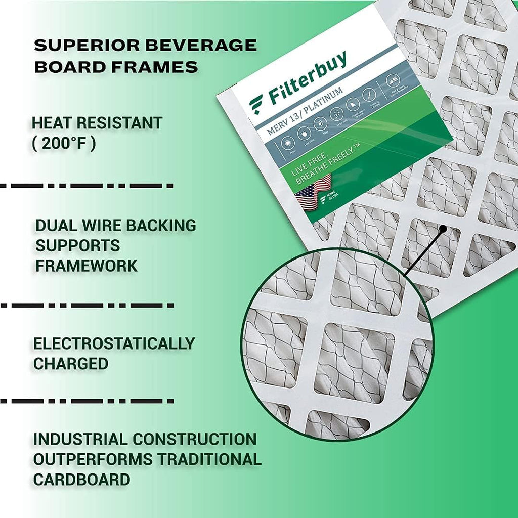 16x25x4 MERV 13 Pleated HVAC Air Filter (4-Pack) V3658