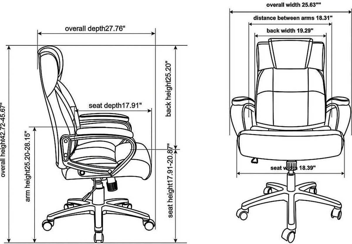 Black High-Back Executive Chair A86125