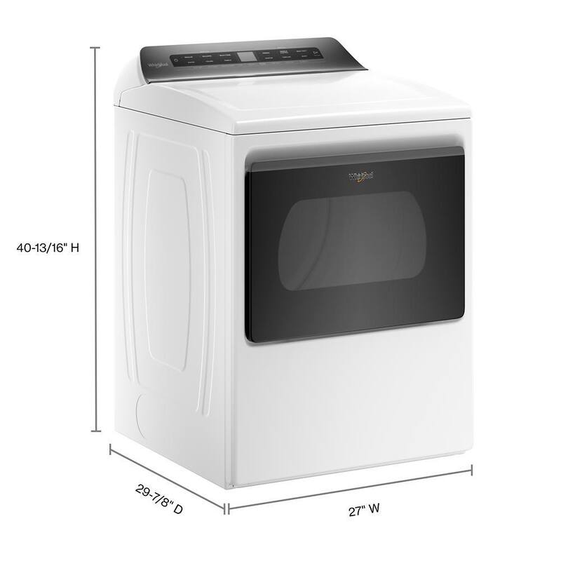 White 7.4 cu. ft. Front Load Electric Dryer L974