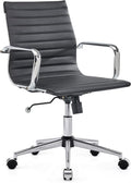 Black 320Lbs Ergonomic Office Chair with Caster Wheels P52628