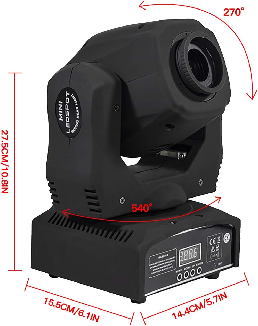 60W LED Moving Head Spot Light with 8 Colors and 8 Gobos H8698