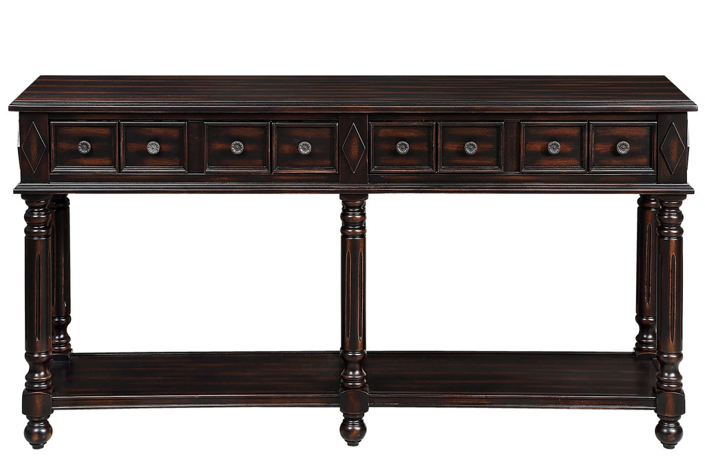 Console Table with 2 Drawers and Bottom Shelf S20836