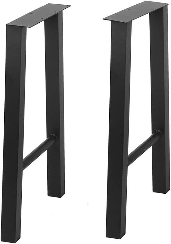 Industrial Black Cast Iron Metal Furniture Legs 2 Pcs P574