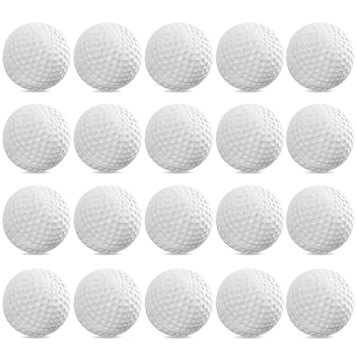 24pcs Plastic Practice Balls (White) W40152