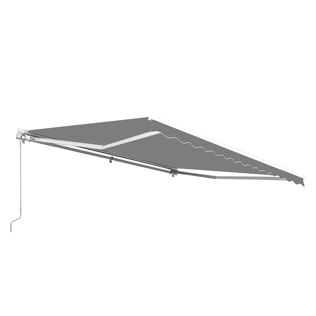 Retractable Patio 13' x 10' Awning Canopy, Gray O14578