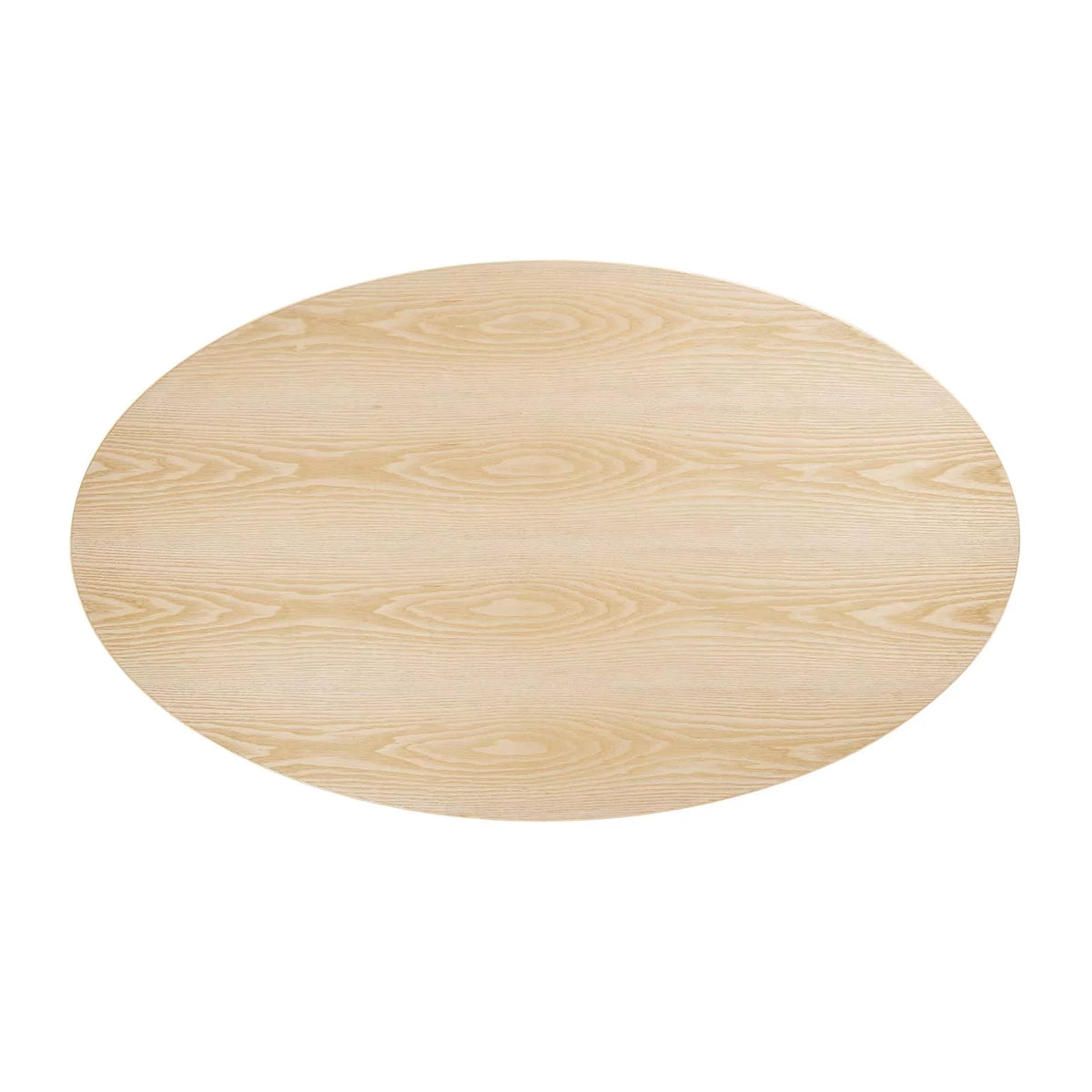 60" Oval Natural Wood Grain Dining Table S924