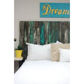Solid Wood Panel Headboard Barn Walls Twin Industrial Mix G7623