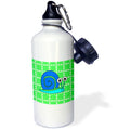 Blue and Green Snail Sports Water Bottle, 21oz G2346