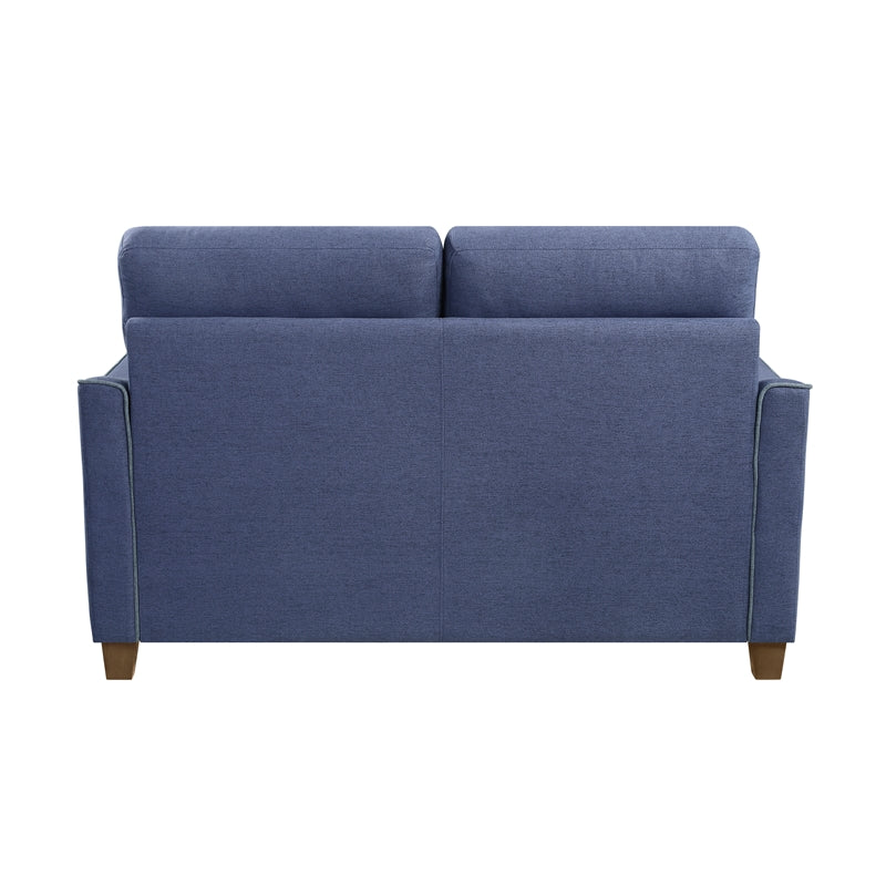 Blue Fabric Upholstered Love Seat Q303153