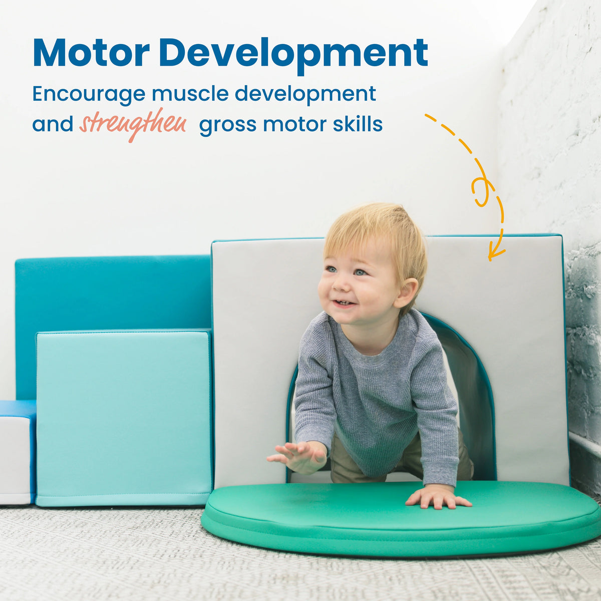 Corner Tunnel Maze Toddler Playset, 7-Piece A69826
