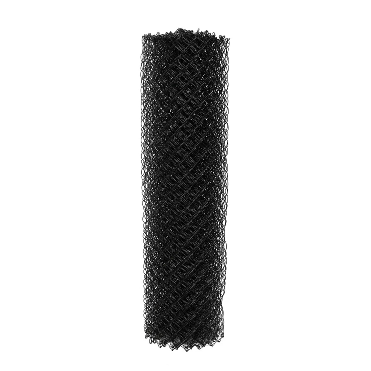 Black PVC Coated Chain Link Steel Fence 5X50 ft Y912