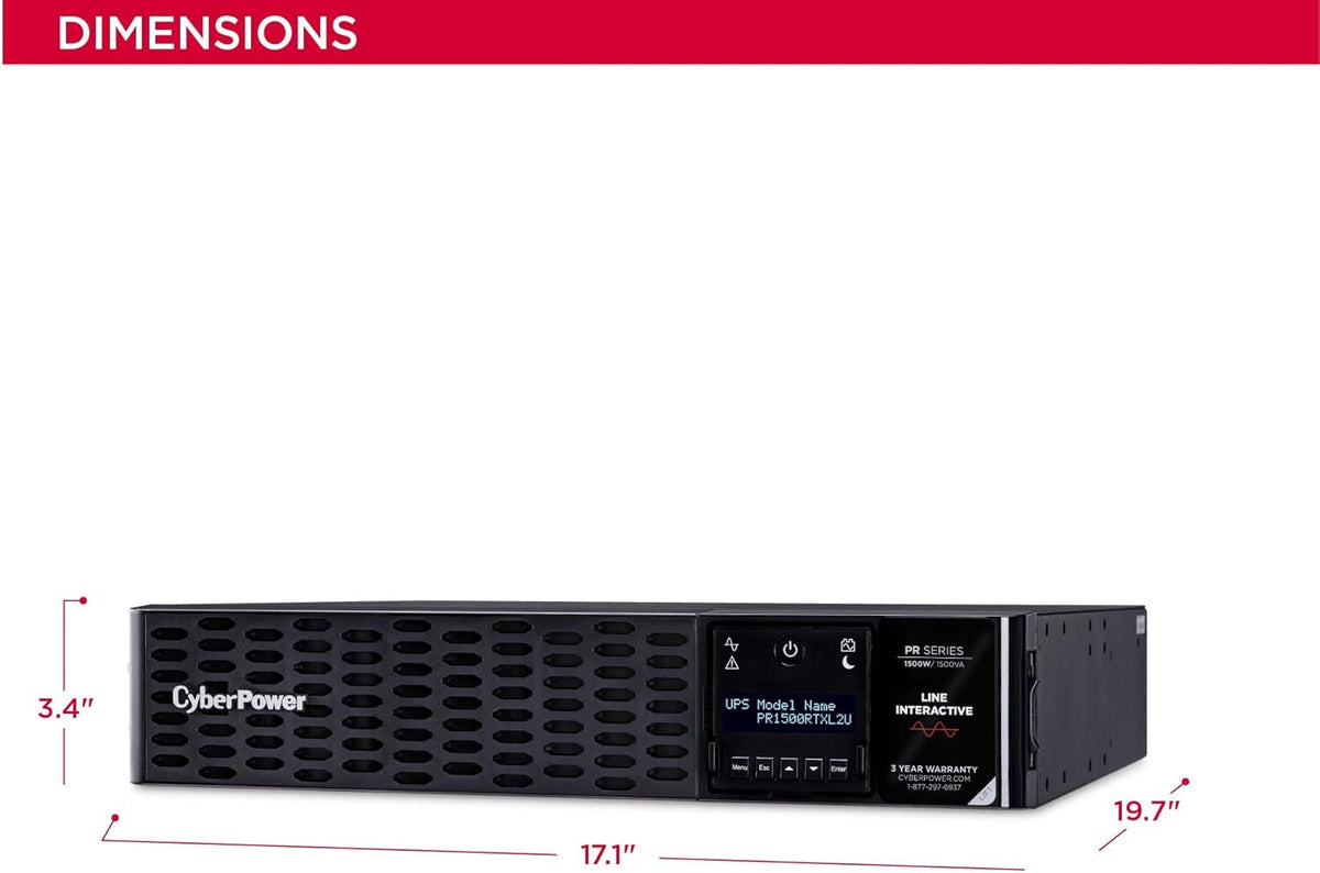 1500VA/1500W 8 Outlets 2U Rack/Tower UPS System X5941