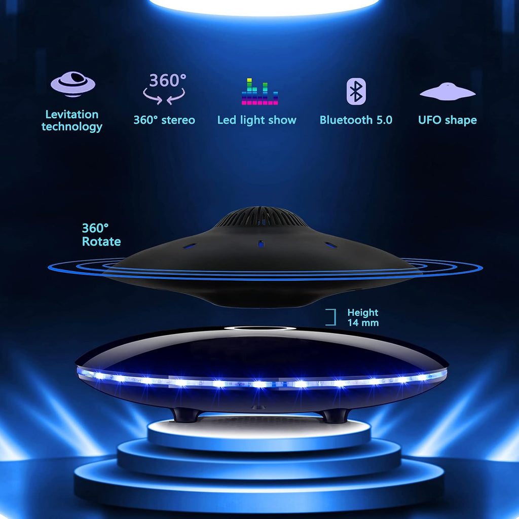Magnetic Levitating Bluetooth Speaker with LED Lights Base E781918