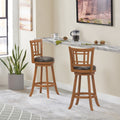 Brown Swivel Bar Stool J2183
