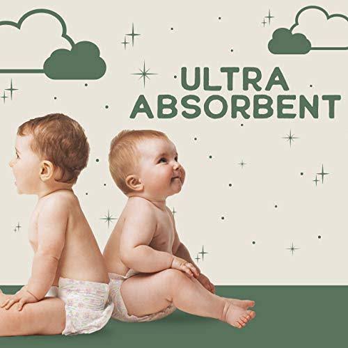 Natural Diapers, Flushable Wipes, Monthly Pack, Size 5, 136 Count Y74146