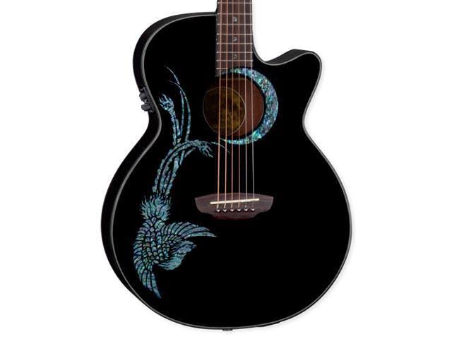 Black Acoustic Electric Guitar A88122