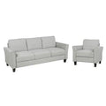 Light Gray Linen Blend 2 Pieces Sofa Set P786772