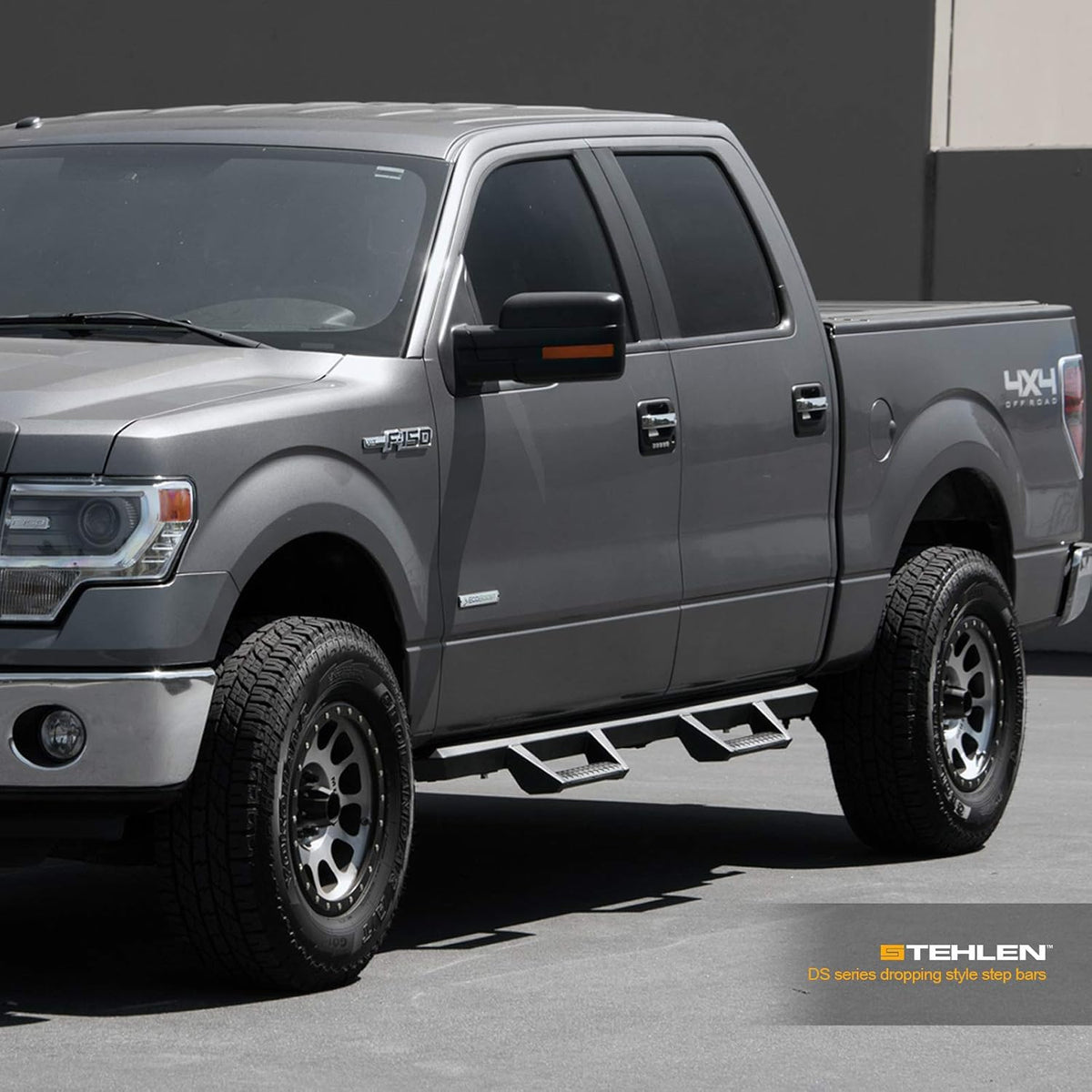 Matte Black Nerf Bars Running Boards for Ford F150 Super Duty B612365