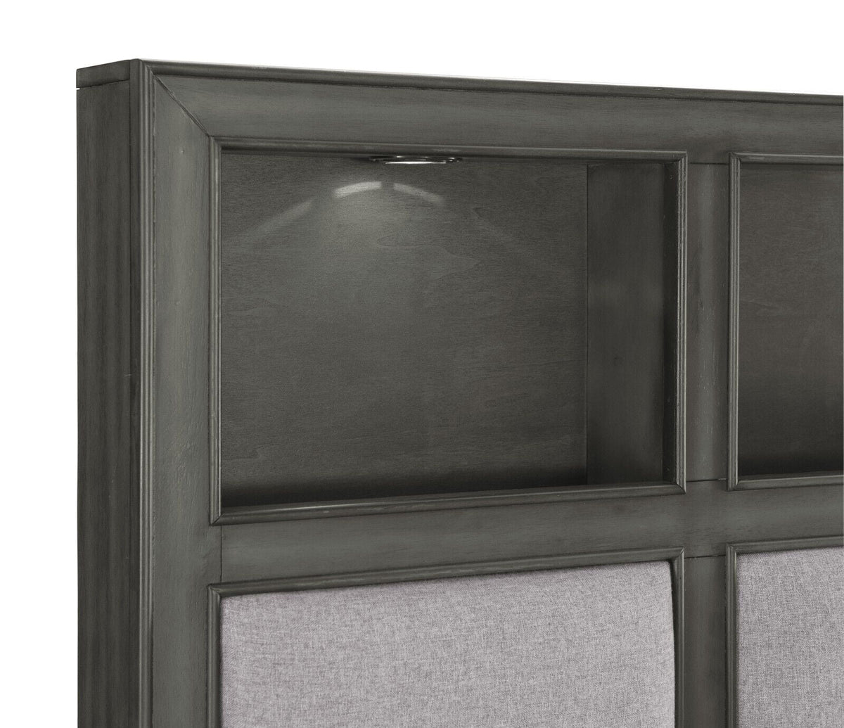 King Size Platform Bed with Storage and USB Port Q678
