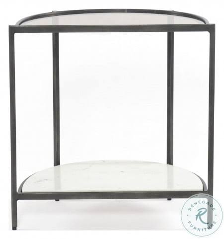 Grey Smoked Glass End Table G590