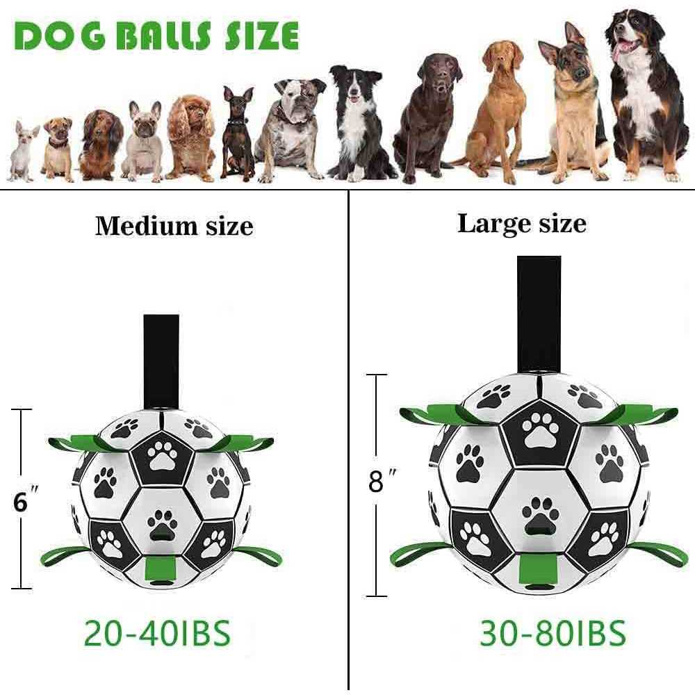 Dog Toys Soccer Ball with Straps K143