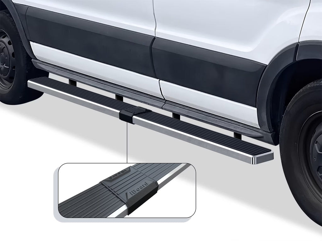 Running Boards 6 inches Silver Stainless Steel L9885