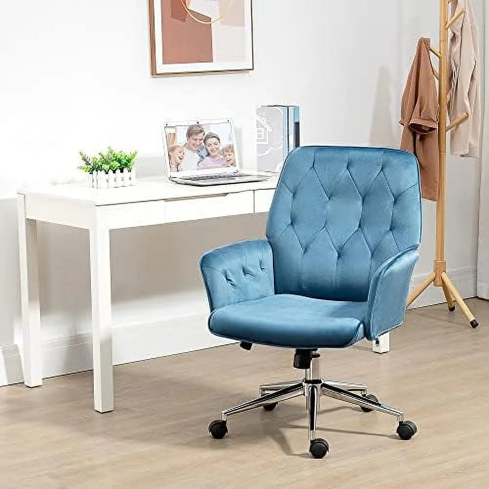 Light Gray Microfiber Tufted Height Adjustable Office Chair N13800