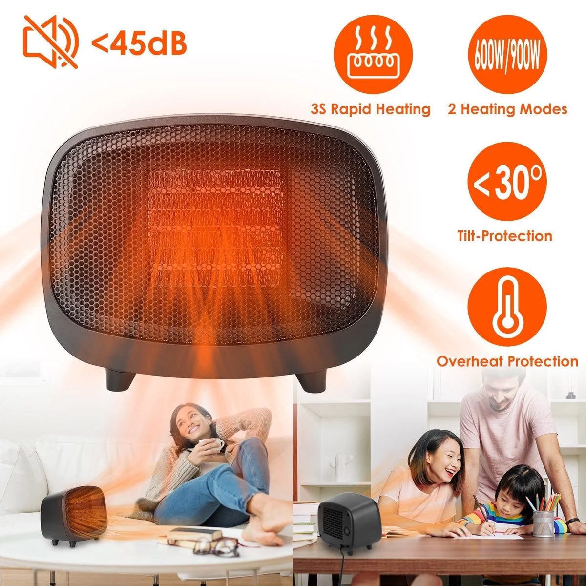 Portable Mini PTC Ceramic Space Heater I399