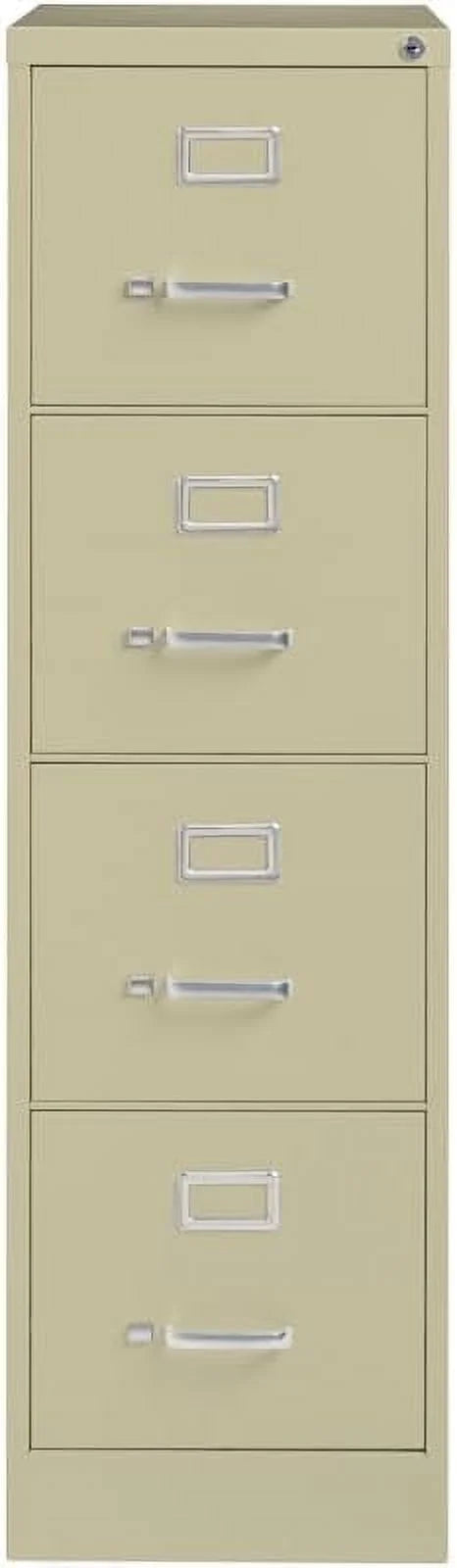 25" 4-Drawer Metal Vertical File Cabinet In Beige Q834