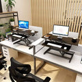 Standing Desk Converter 32 inch Height Adjustable Tabletop Workstation A257299