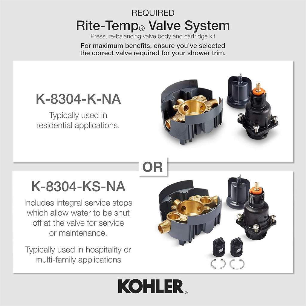 Matte Black Pressure Balanced Valve Trim L2113