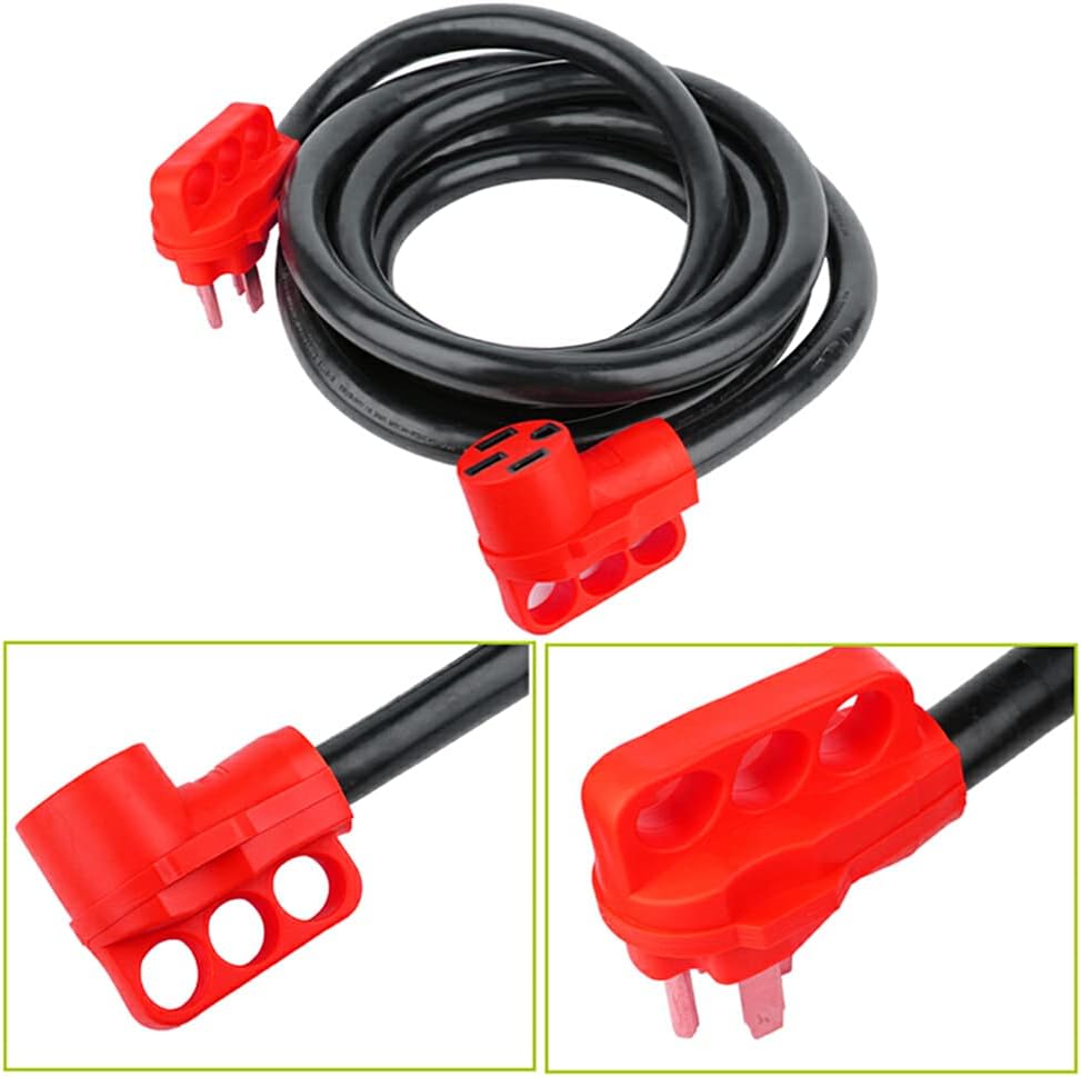 15FT 50AMP NEMA 14-50 Heavy Duty 6/3+8/1 AWG RV Extension Cord I333793