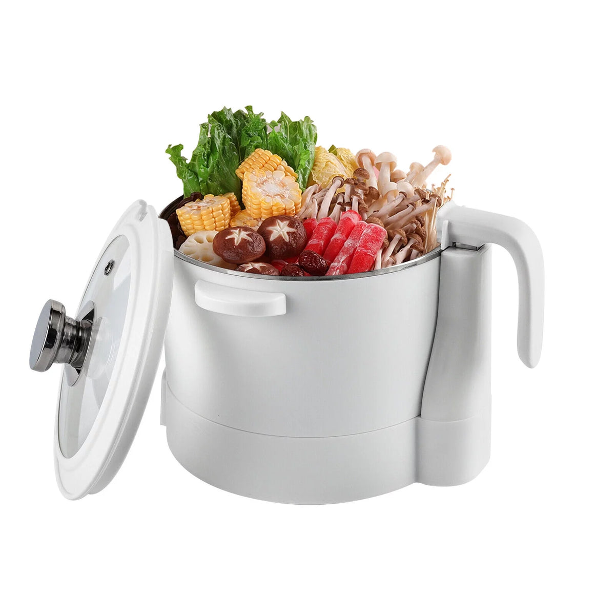 3-in-1 Electric Hot Pot Steamer with Steaming Basket E213