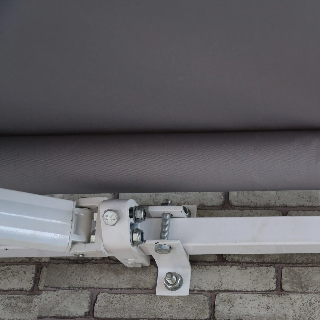 Retractable Patio 13' x 10' Awning Canopy, Gray O14578