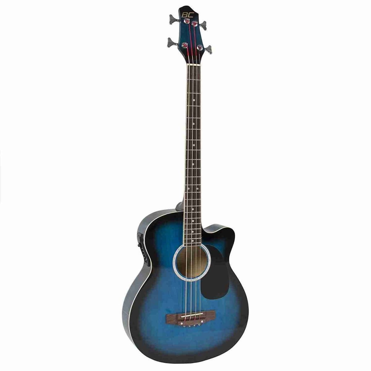 Blue Acoustic Electric Bass Guitar with Equalizer U3084