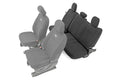 Black Neoprene Rear Seat Cover K137810