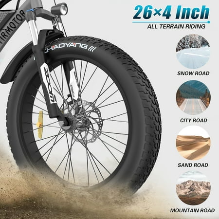 750W 48V 15Ah Fat Tire Electric Mountain Bike A8919