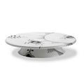 Black Fluted Cake Plate D5369